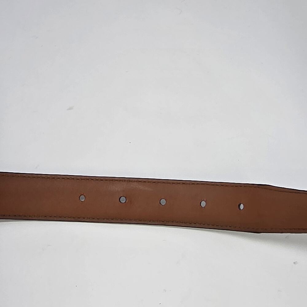 Brighton Leather Belt Mens Black Anilina Glove Leather Size 50 Stylish Dressy - Picture 4 of 12